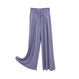 Bulk Order Ladies Loose Trousers Personal Design Bud High Waist Modal Dance Pants Wide Leg Pants 95% Modal 5% Spandex SKSP054 Bulk Order Ladies Loose Trousers Personal Design Bud High Waist Modal Dance Pants Wide Leg Pants 95% Modal 5% Spandex SKSP054